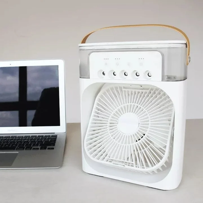 TravelGoodVibe Mini Condizionatore Portatile USB | Raffrescatore d’Aria 3-in-1 con LED